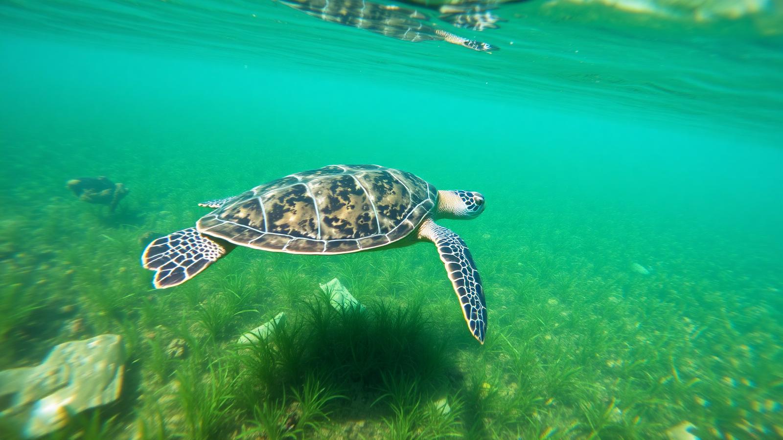Should tourists swim with endangered sea turtles?